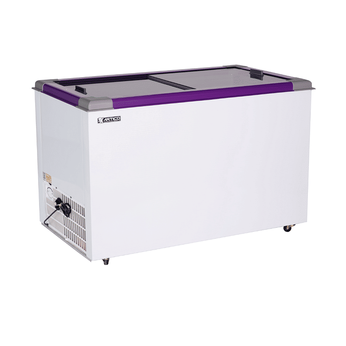 CONGELADOR FREEZER EXPOSITOR VITRINE ECO 350 .E. PURPURA CAP EQUIV 380 LT