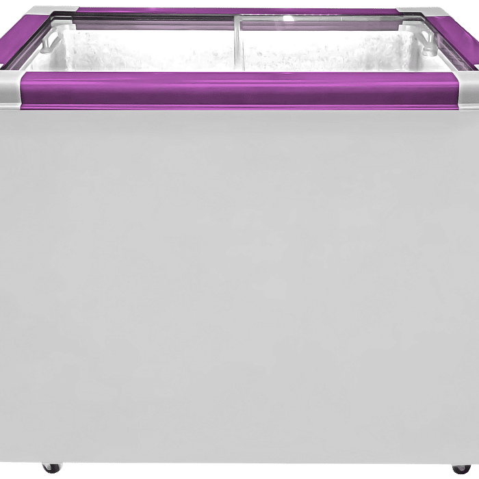 CONGELADOR FREEZER EXPOSITOR VITRINE ECO 250 .E. PURPURA CAP EQUIV 310 LT