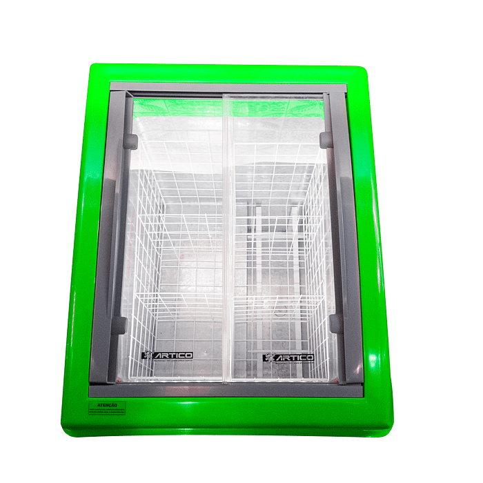 CONGELADOR FREEZER EXPOSITOR VITRINE SHOW SC 124 VERDE CAP EQUIV 120 LT