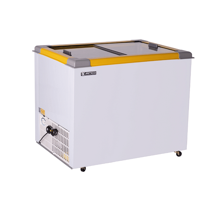 CONGELADOR FREEZER EXPOSITOR VITRINE ECO 250 .E. AMARELO CAP EQUIV 310 LT