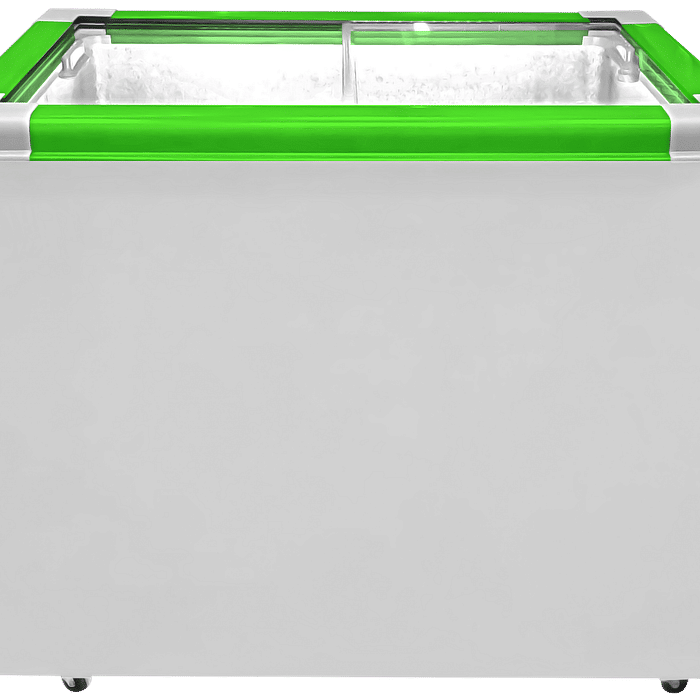 CONGELADOR FREEZER EXPOSITOR VITRINE ECO 250 .E. VERDE CAP EQUIV 310 LT