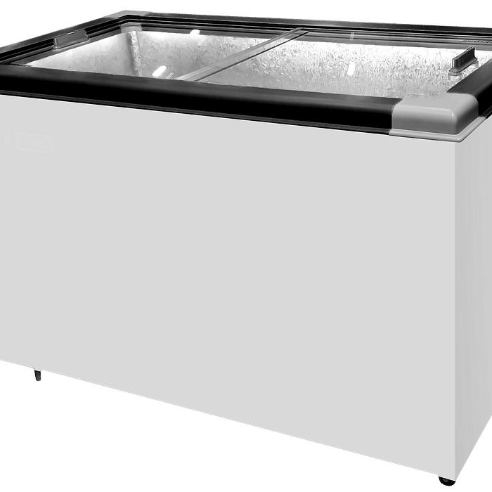 CONGELADOR FREEZER EXPOSITOR VITRINE ECO 350 .E. PRETO CAP EQUIV 380 LT