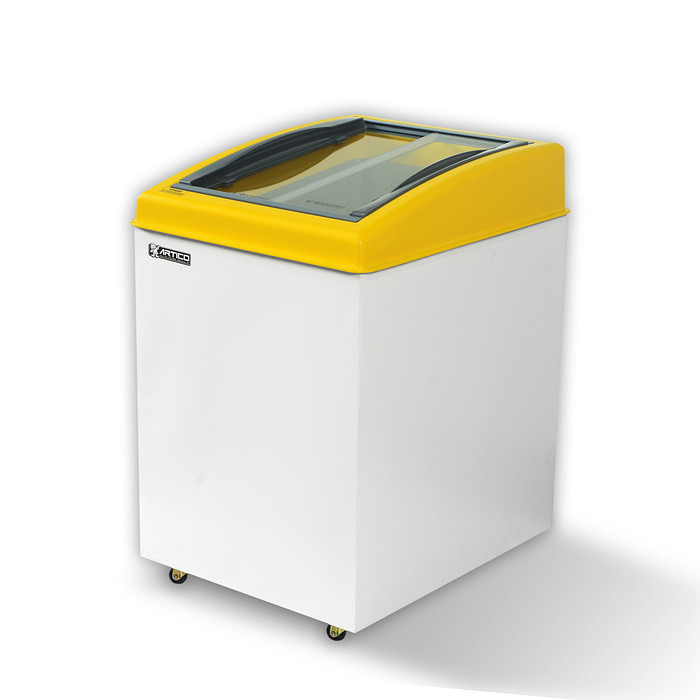 CONGELADOR FREEZER EXPOSITOR VITRINE SHOW SC 124 AMARELO CAP EQUIV 120 LT