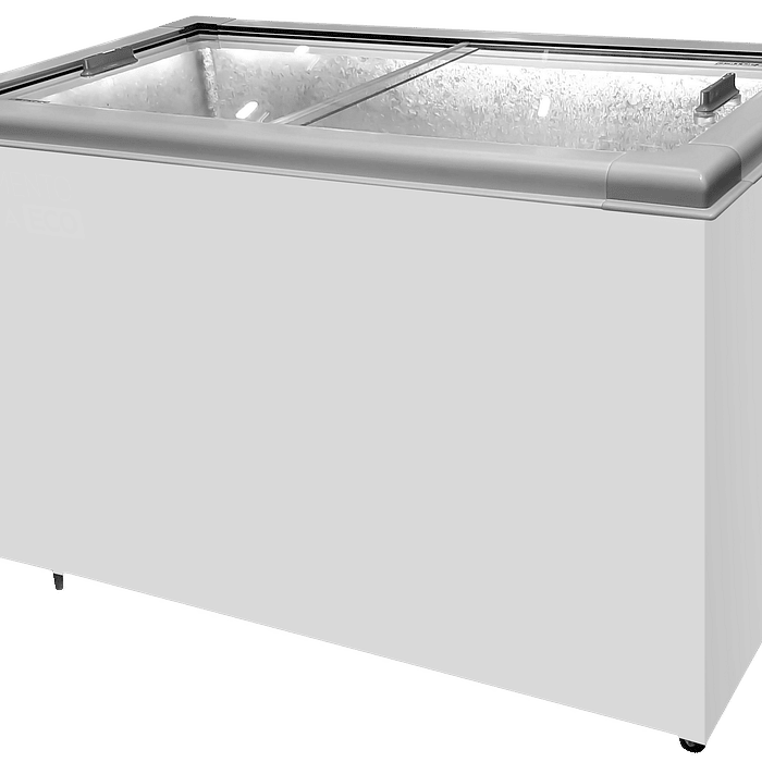 CONGELADOR FREEZER EXPOSITOR VITRINE ECO 350 .E. CINZA CAP EQUIV 380 LT
