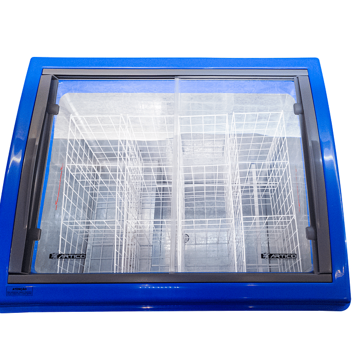 CONGELADOR FREEZER EXPOSITOR VITRINE SHOW SC 224 AZUL CAP EQUIV 300 LT