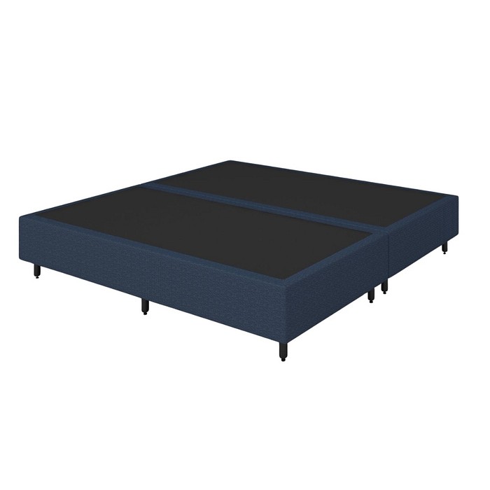 Base Box Bipartida King Size 193x203x25 Plumatex Duro Spring – Azul