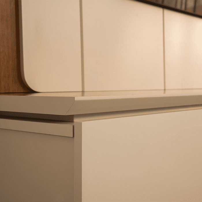 Painel Home Lugano com Espaço para TVs 65 Nature/Off White – Linea Brasil