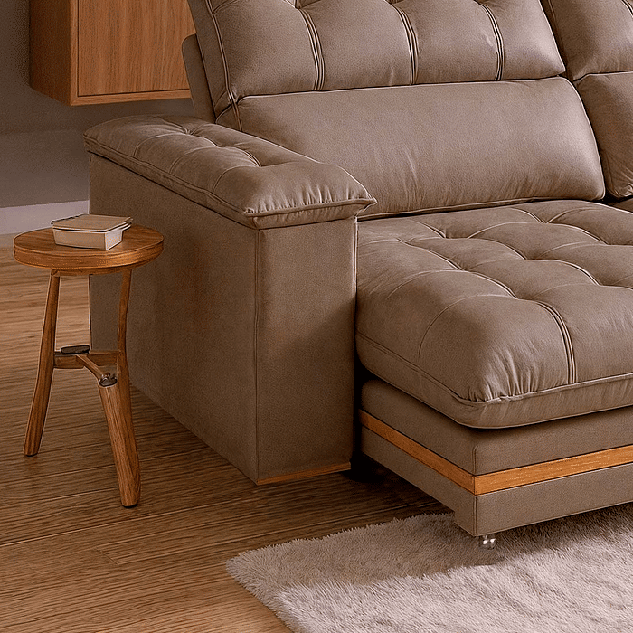 Sofá Retrátil e Reclinável Avila 250cm com Molas 3010 - Bom Pastor