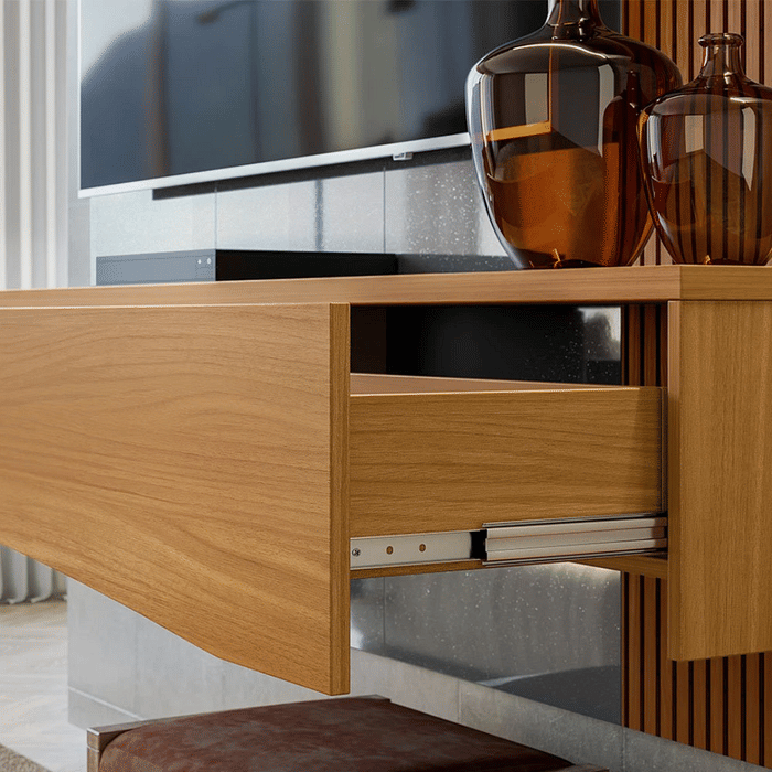 Painel Para TV 65 Polegadas 180cm Europa Cinza Perolizado/Tauari 3D -  Lukaliam 