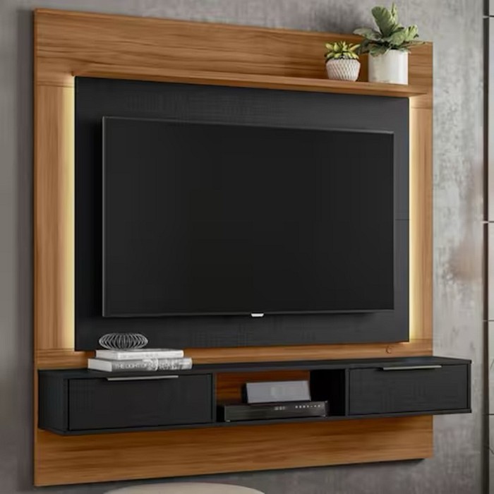 Painel NT1280 com Led para Tv Até 58 Polegadas Notável - Freitjó Trend/ Preto Tx