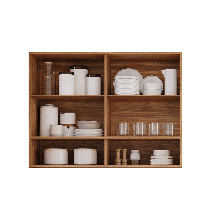 Armário Aéreo de Cozinha em MDF 120cm - Esplendida - MGM - Freijó/Off White