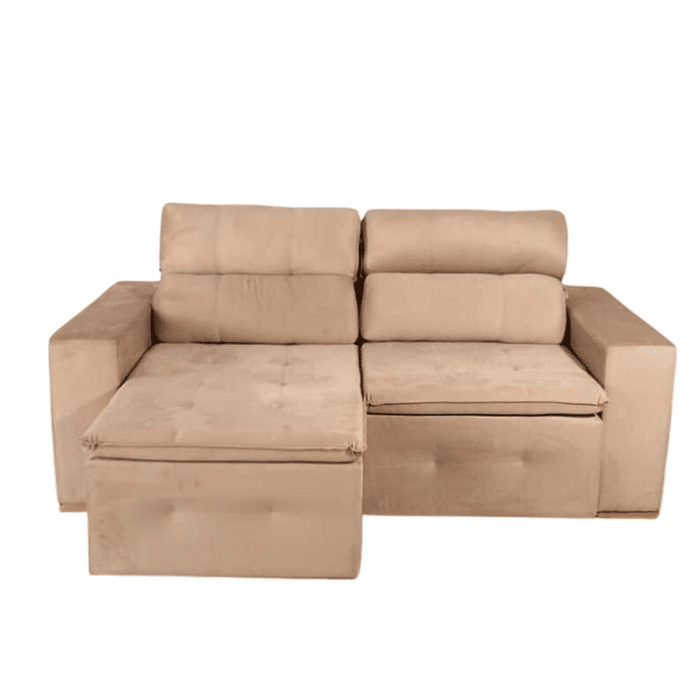 Sofá Retrátil e Reclinável Inovaflex Smart Milenium 3 Lugares Bege