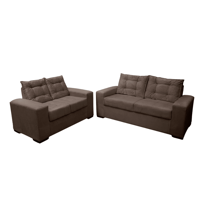 Conjunto de Sofá 2x3 Lugares Torun Castor Masterflex
