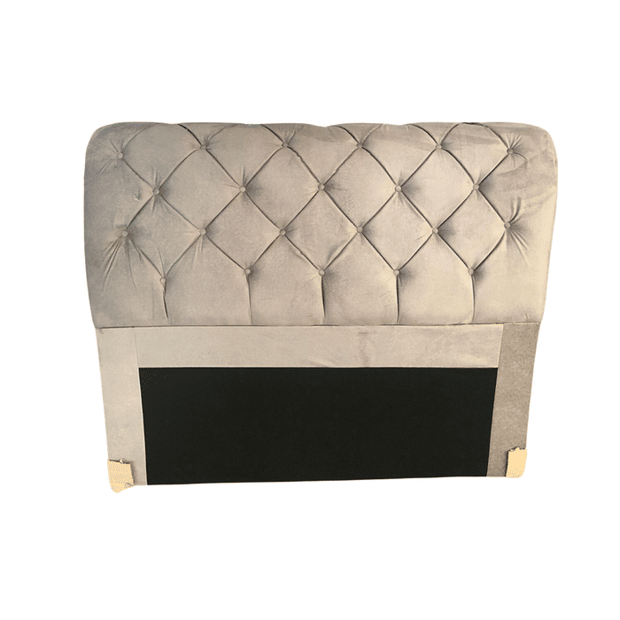 Cabeceira de Cama Box Casal 140cm Estofada Malu Adagio - Grafite