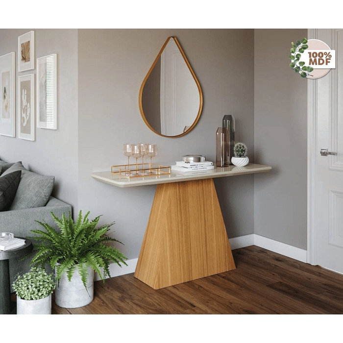 Aparador Para Sala em MDF Cimol Helena Nature/Off White