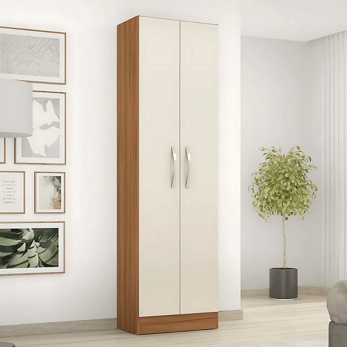Armário Multiuso 2 Portas NT4045 Freijo com Off White - Notável