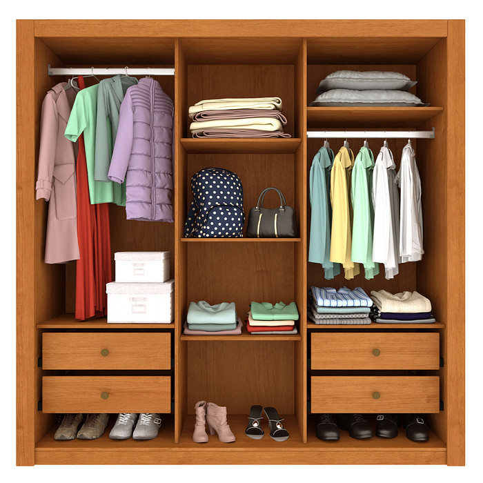 Guarda-Roupa 3P. Correr 4G TCIL Vitoria c/Espelho c/Pés Cinamomo/Off White