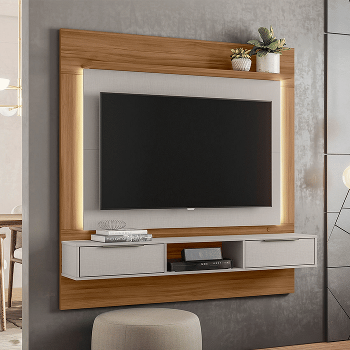 Painel para TV 58 polegadas Notável NT1280 Freijó/Off White