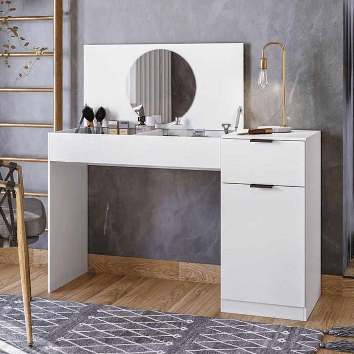 Penteadeira com Espelho Monalisa Branco Fiorello