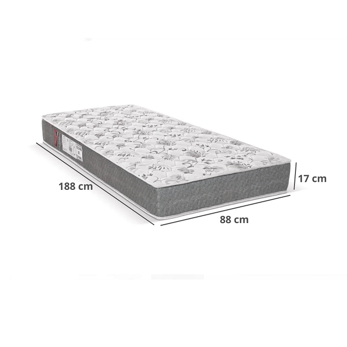 Colchão de Solteiro Max Saúde Espuma D45 Selado 88x188x17 cm - Reconflex