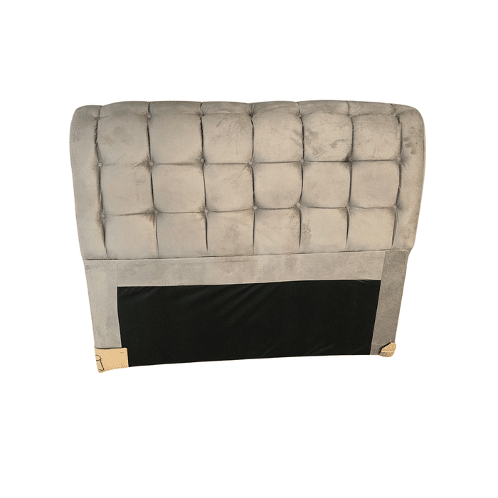Cabeceira de Cama Box Casal 140cm Estofada Malu Vivace Grafite