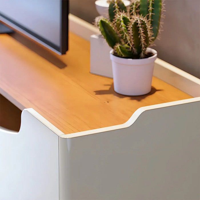 Rack Studio 1.8 Off White com Nature - Imcal 