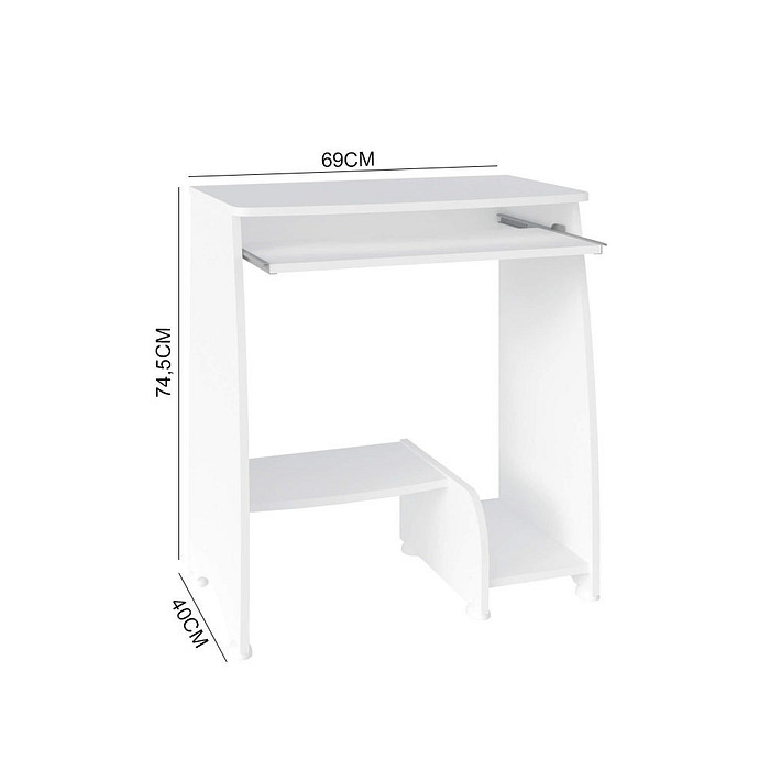 Escrivaninha/Mesa de Computador Artely Pixel Branco