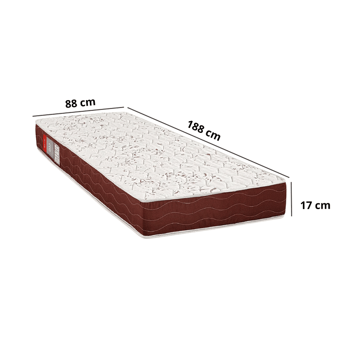 Colchão Solteiro Espuma D33 Max Saúde 88X188X17 - Reconflex