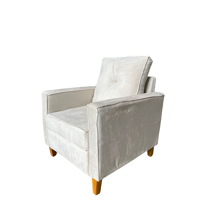 Poltrona Chanel Bege - Malu Estofados