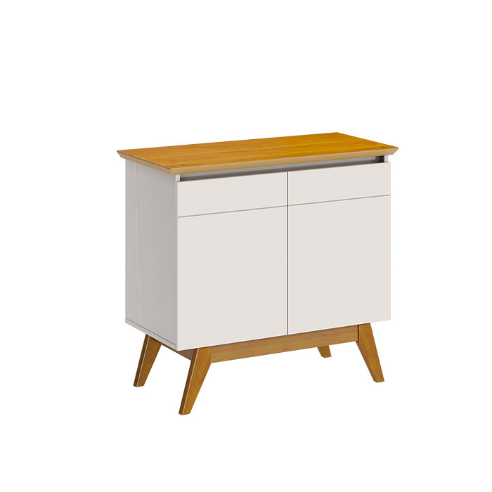 Buffet para Sala 2 Portas Imcal Classic Off White/Nature