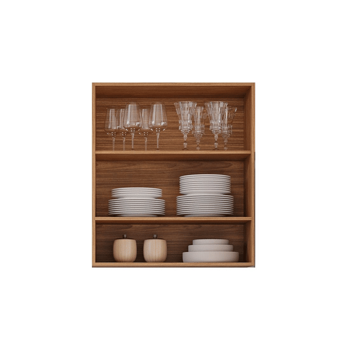 Armário Aéreo de Cozinha em MDF 80cm - Esplendida - MGM - Freijó/Tintanio