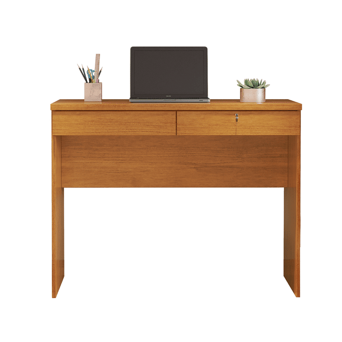 Escrivaninha Felicia 2 Gavetas e Chave Cinamomo JCM
