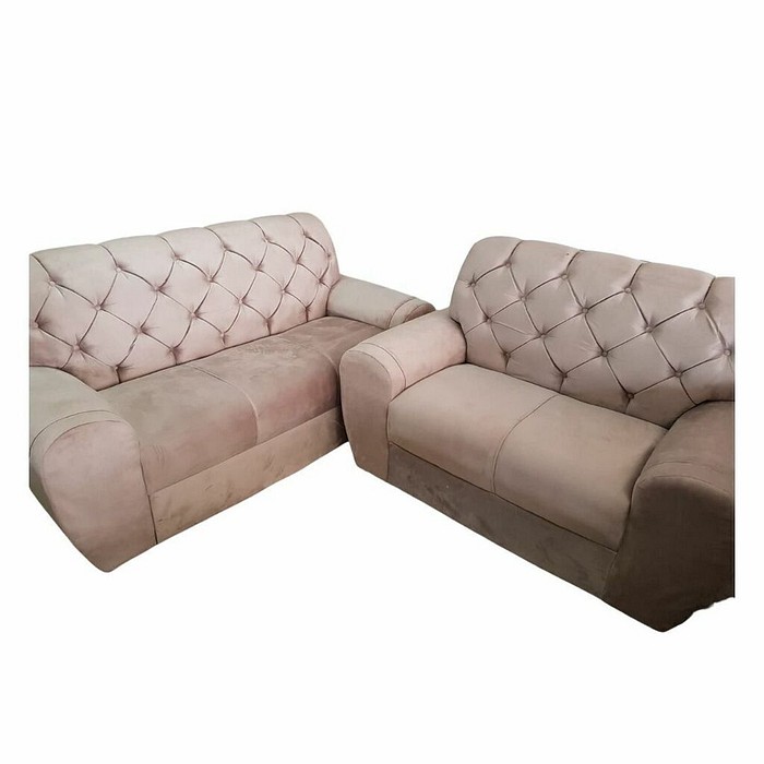 Sofá 3 e 2 Lugares Stilo Castor - Malu Estofados