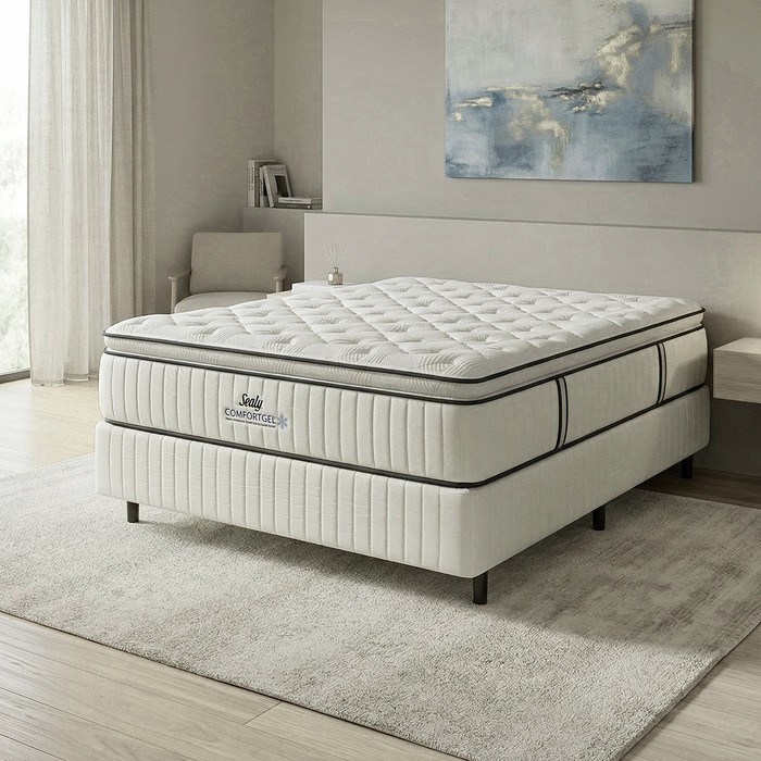 Colchão Sealy ComfortGel Molas Ensacadas 138x188 Plumatex