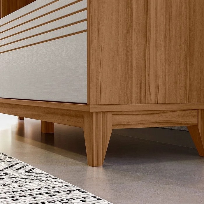 Estante Home Para Tv Até 65 Polegadas NT1300 Freijo/Off White Notável Móveis