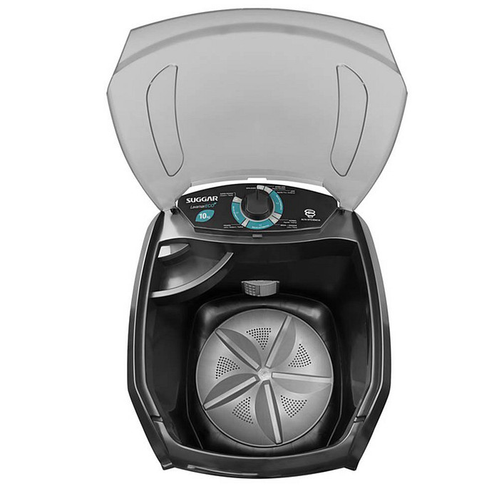 Tanquinho de Lavar Roupa Lavamax Eco 10Kg Desligamento Automático Suggar Preto