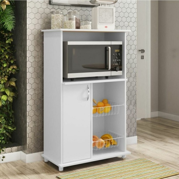 Balcão Multiuso para Cozinha com Fruteira NT3075 Branco - Notável