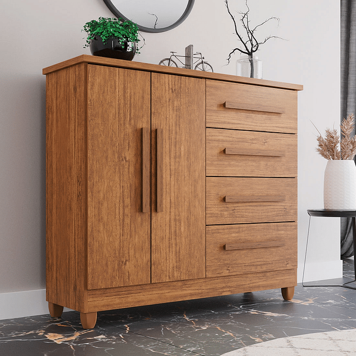 Cômoda Dubai Plus com Sapateira Cinamomo - Imop