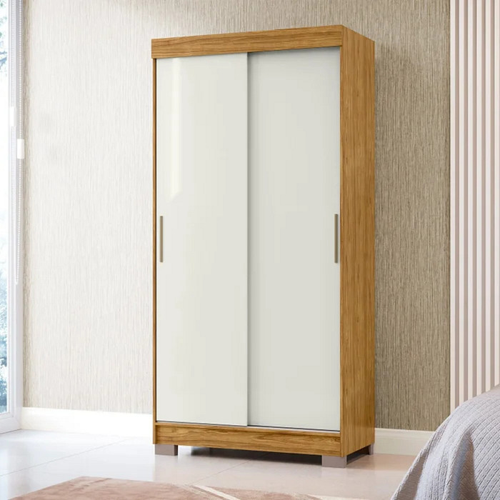 Guarda-Roupa 2P. Correr 2G MX Antares Marrocos/Off White