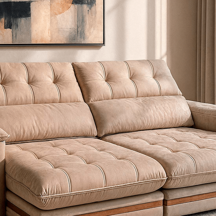 Sofá Retrátil e Reclinável Avila 290cm com Molas 3001 - Bom Pastor