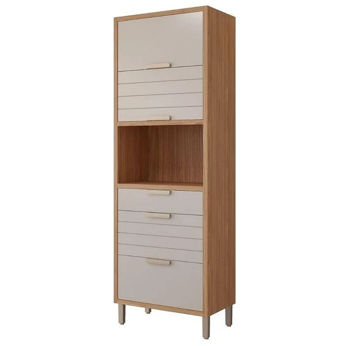 Paneleiro Torre Quente Eloise 70cm 3pt 2gav MGM Freijo/ Off white