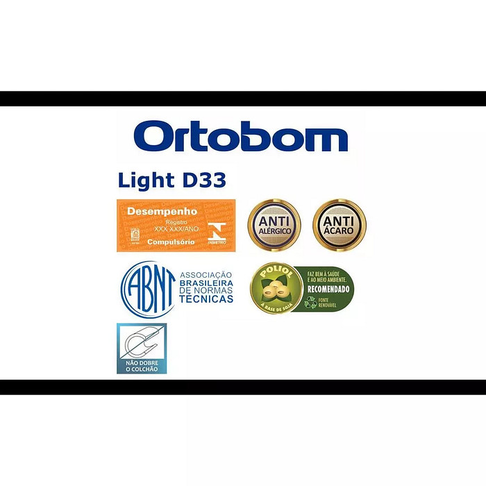 Colchão Casal Ortobom D33 138x188x20 Light