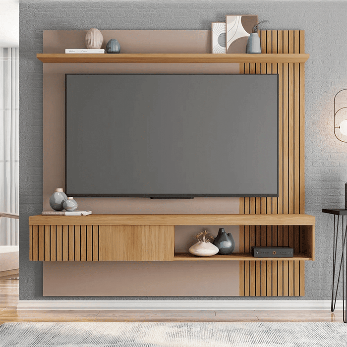 Painel para TV 65 Polegadas Jade 1.8 Caemmun Buriti/Fendi