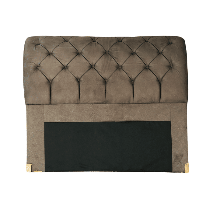 Cabeceira de Cama Box Casal/Queen 160cm Estofada Malu Adagio - Marrom