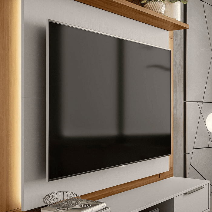 Painel para TV 58 polegadas Notável NT1280 Freijó/Off White