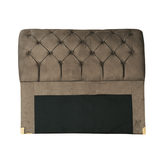 Cabeceira de Cama Box Casal 140cm Estofada Malu Adagio - Marrom