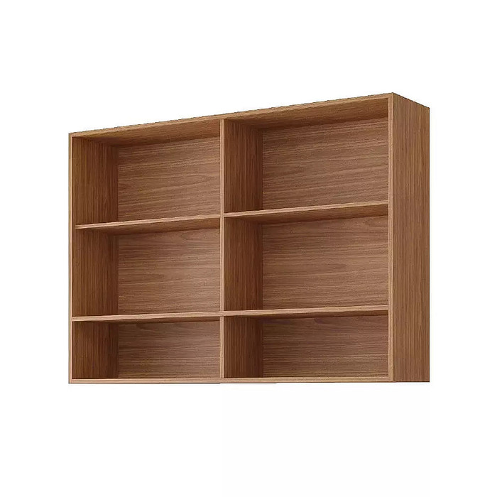 Armário de Cozinha de Parede em MDF com 2 Portas e Nichos 120cm MGM Divina Freijó