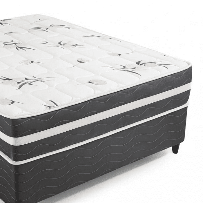 Conjunto Box Viena Casal (Base+ Colchão) Molas Ensacadas 138x188x52