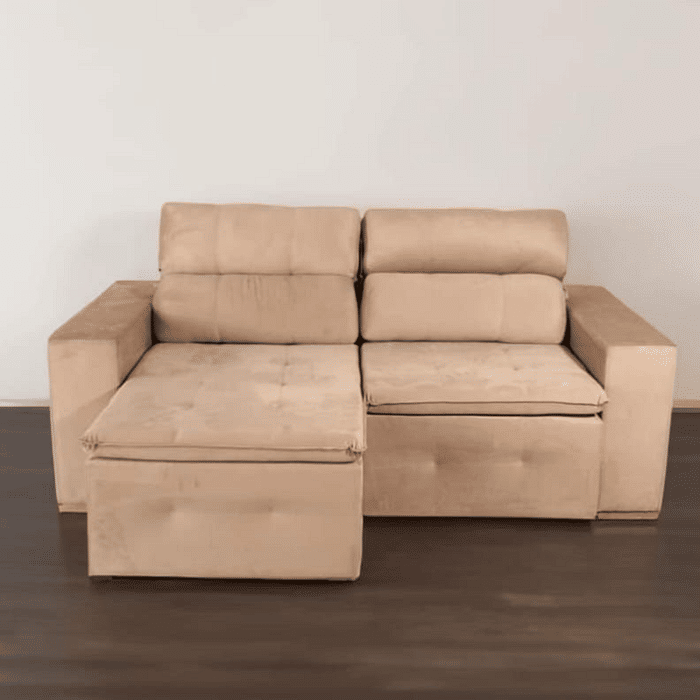 Sofá Retrátil e Reclinável Inovaflex Smart Milenium 3 Lugares Bege