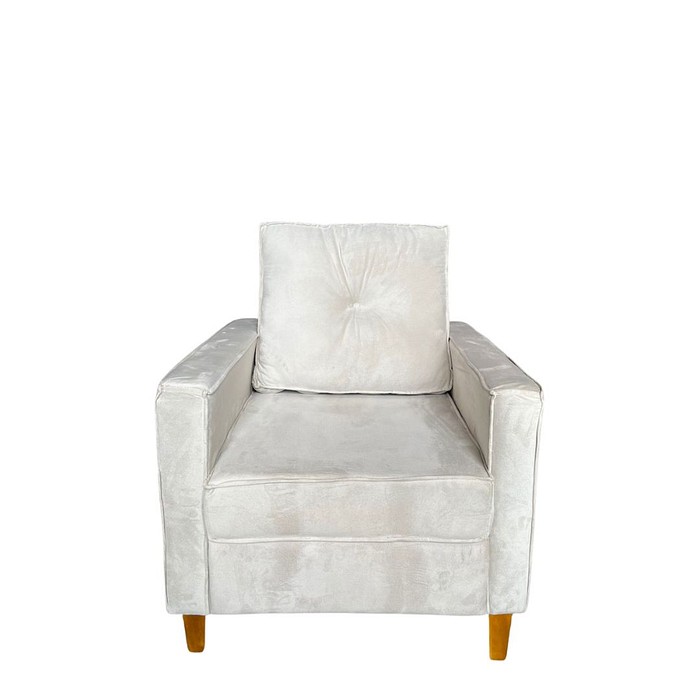 Poltrona Chanel Bege - Malu Estofados